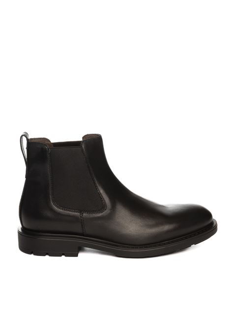 Blaack leather chelsea boot NERO GIARDINI | 001663GUANTO-100